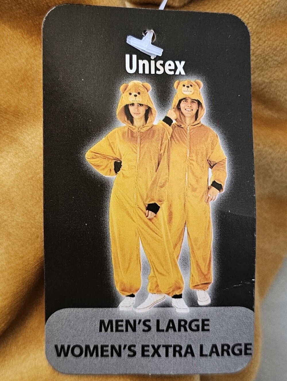 Rubie's Unisex Teddy Bear Comfywear Hooded Jumpsuit Costume - Size L/XL